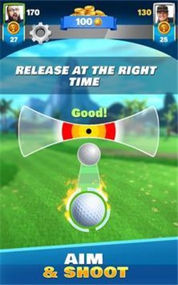 超级射门高尔夫加强版：实时对战，玩法多样的高尔夫球游戏！